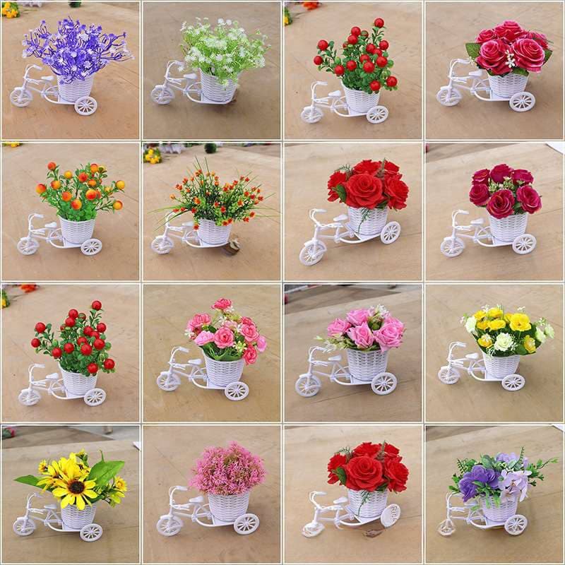 Bicycle Artificial Flowers